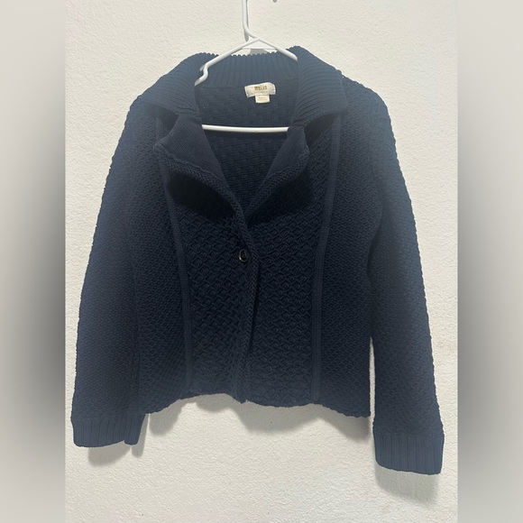 Maeve Navy Blue Knit Cardigan size Small - Picture 2 of 12